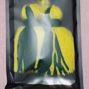 Yellow and Green Tassel Keychain